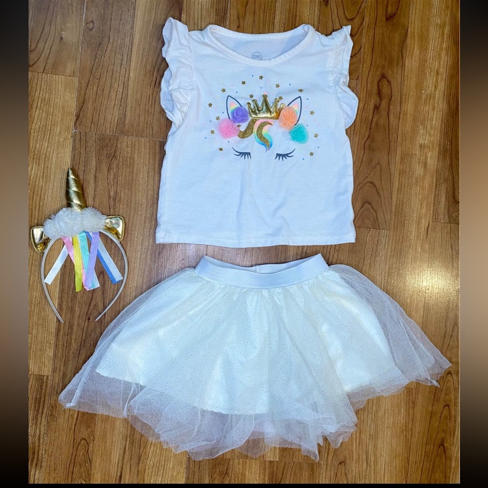Wonder Nation 3 piece univorn outfit new